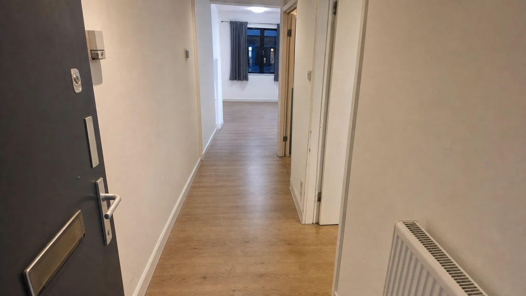 Household rubbish before and after collection — after