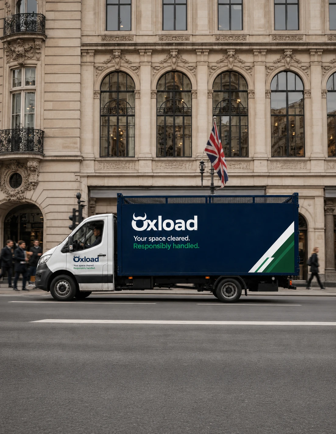 Oxload van on Oxford Street, London