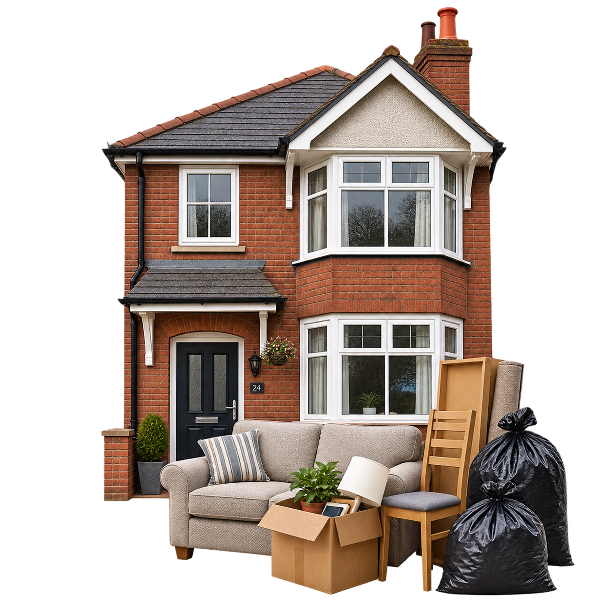 House prepared for a full or partial property clearance